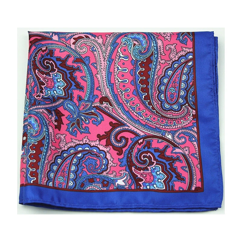 paisley hanky satin silk hankyscarlet hanky DPS5355
