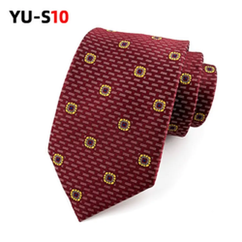 Wholesale Corbatas Hombres Fashionable Jacquard Dot Necktie Mens Casual Cravate pour homme
