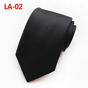Classic Ties for Men Italian Custom Neckties Men Solid Fine Twill Corbatas De Hombre Polyester Woven