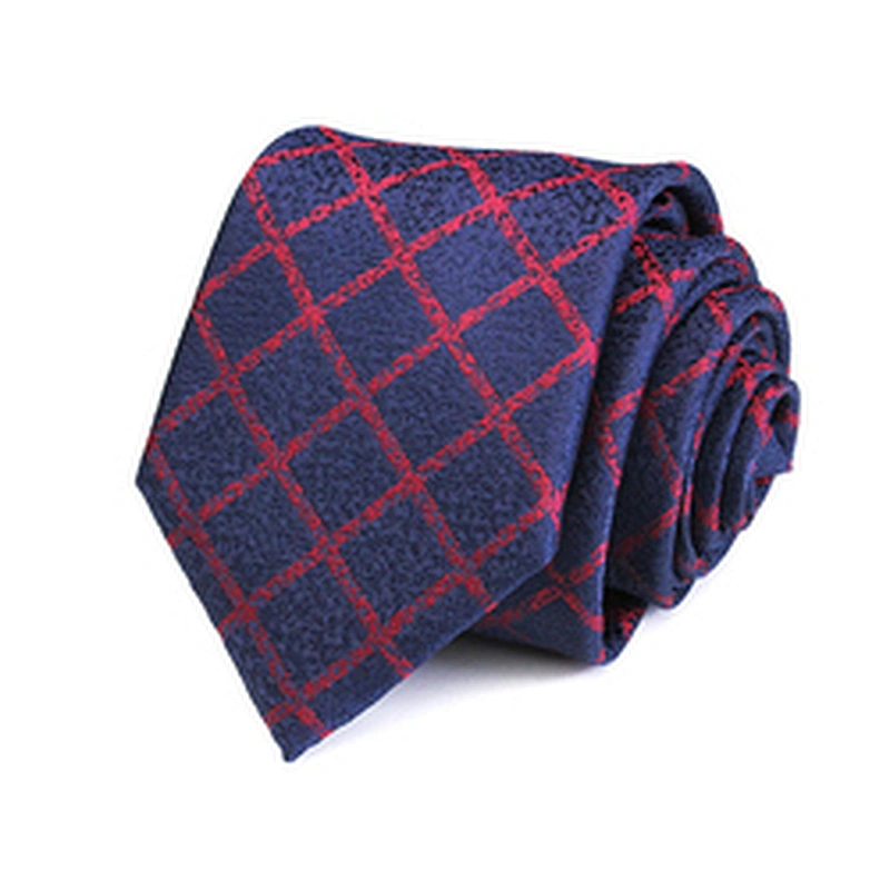 Luxury Necktie Mens Stripe Cravate Pour Homme Polyester Woven Neck Ties For Men Italian