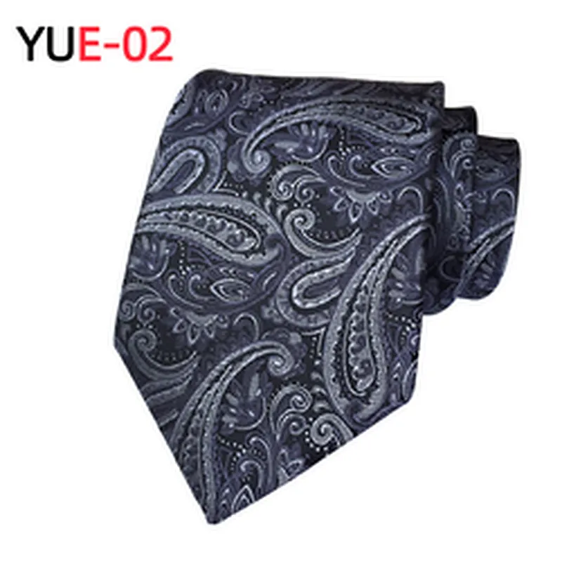 Luxury Paisley Necktie Custom Jacquard Woven Gravatas Masculina Polyester Lattice Neck Ties For Men
