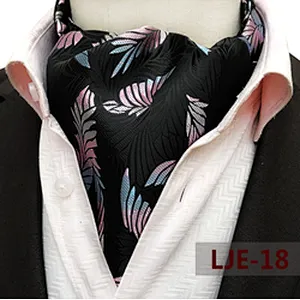 Casual Paisley Cravate Homme Jacquard Woven Folard Mens Ascot Classic Polyester Ties For Men Italian