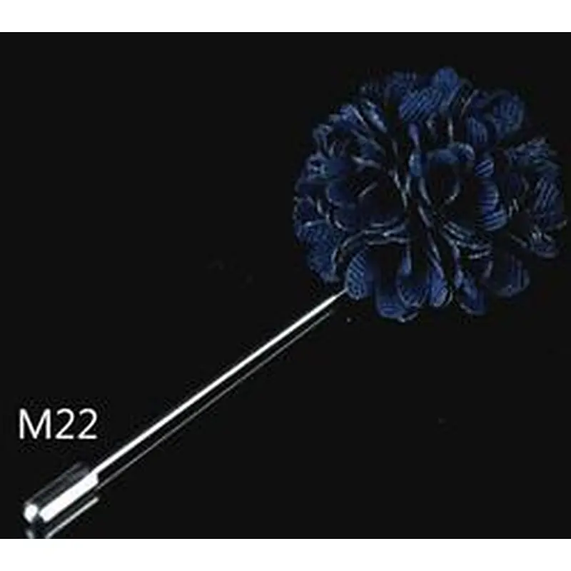 Wholesale lapel flower pin Fashionable groom boutonniere wedding Custom lapel flower pins for suit men