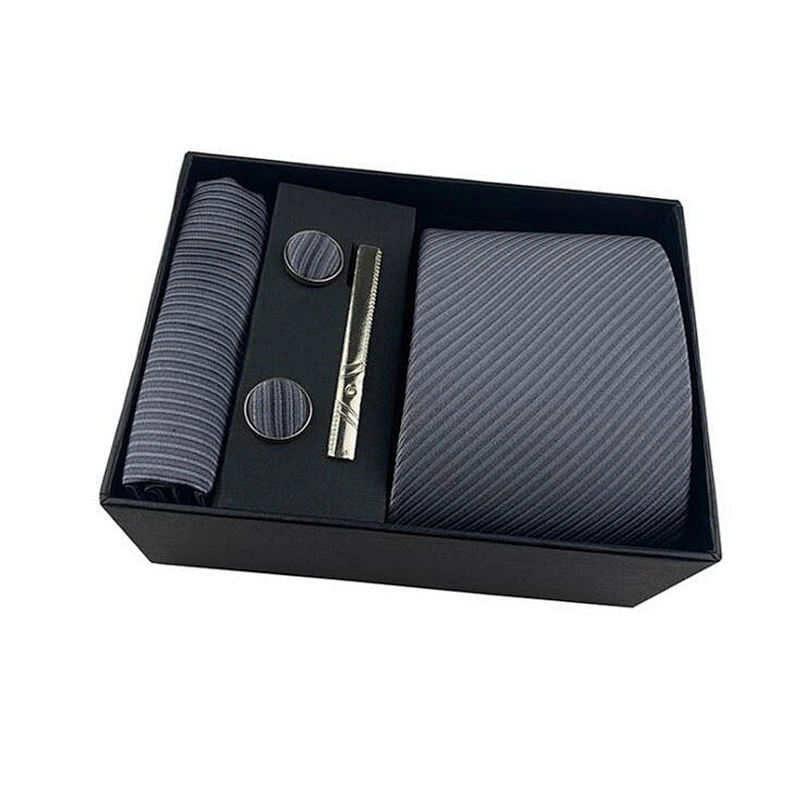 Fashion Mens Custom Business Cufflinks And Ties Gift Set