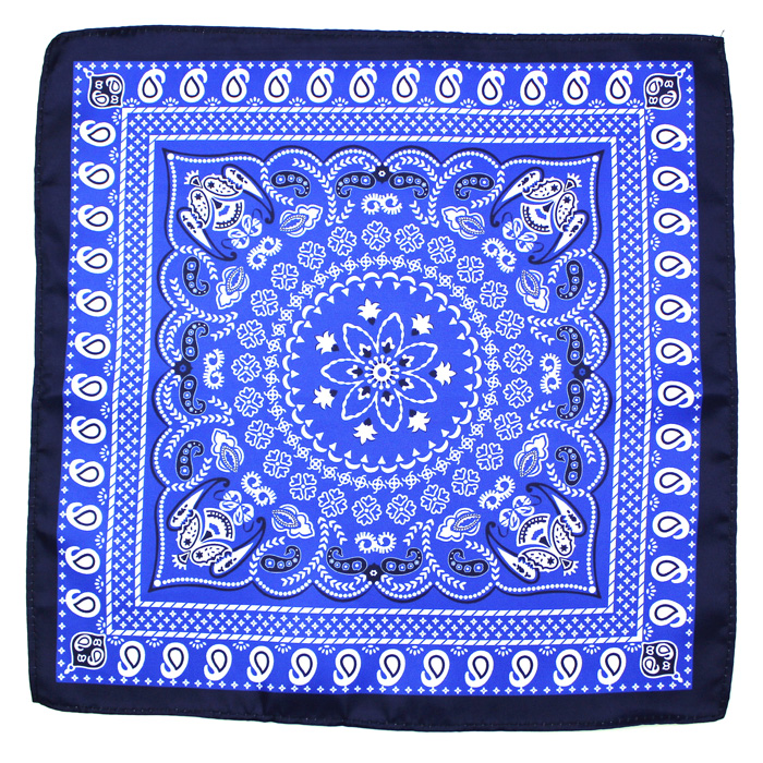 Men's polyester Printed Handkerchief pocket square for men