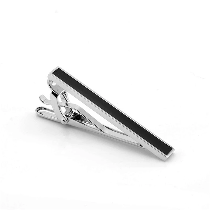 custom black enamel tie clip TB4129