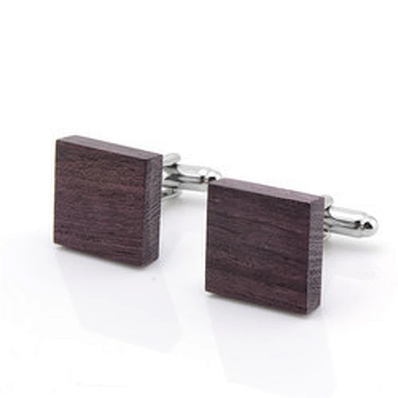 Low Moq Mens Beautiful Rosewood woodenCufflinks Business Gift