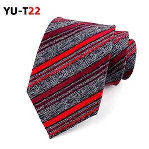 Luxury Striped Neck Ties For Men Custom Logo Corbatas Hombres Classic Polyester Necktie Set Gift Box