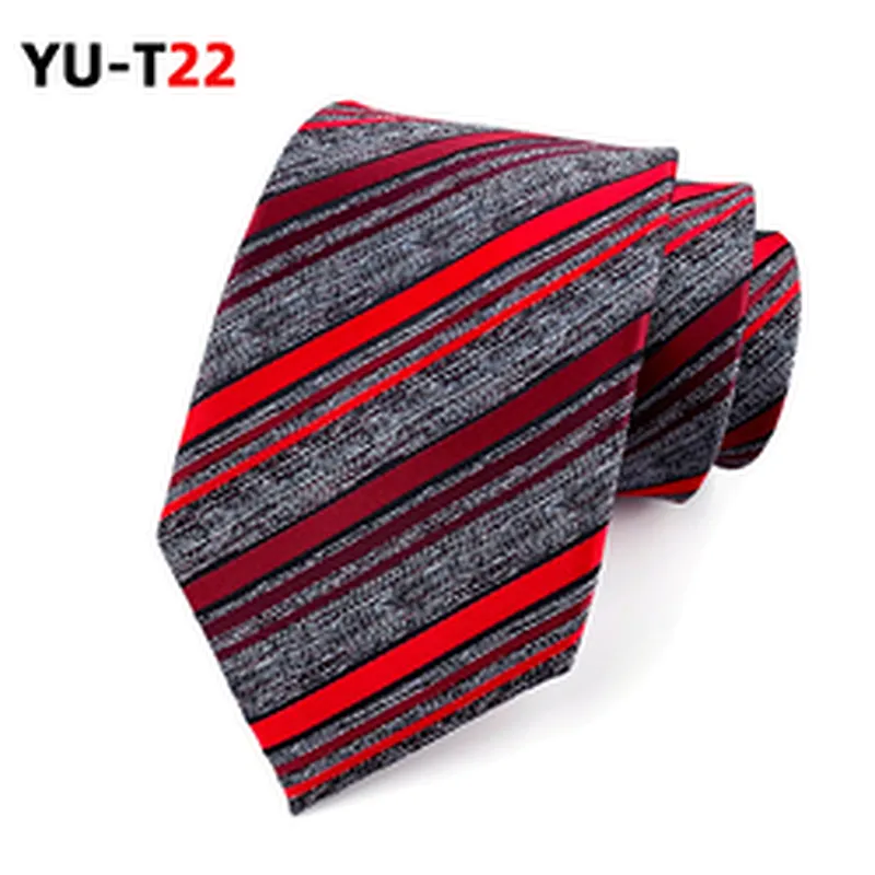 Luxury Striped Neck Ties For Men Custom Logo Corbatas Hombres Classic Polyester Necktie Set Gift Box