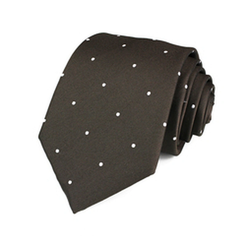 Custom Cravate homme Sublimation Necktie Silk Jacquard Woven Wholesale Dot Neck Ties For Men
