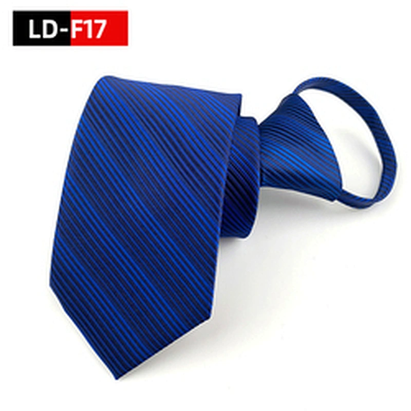 Wholesale Zipper Tie Plastic Classic Popular Plain Zipper Necktie Jacquard Lazy Tie Boys Zipper Ties For Men