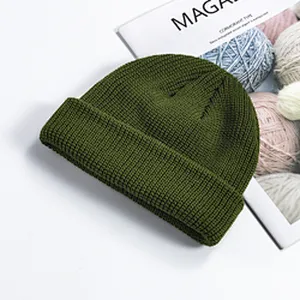 Cheap Fashion Beanie Winter Hats Knitted Cap Winter Plain Women'S Knitted Beanie Hats