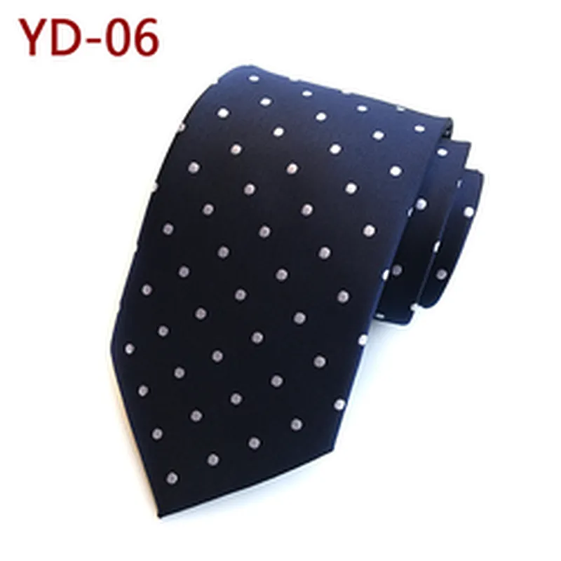 Wholesale Dot Cravates Pour Hommes Casual Fashion Mens Ties Necktie Polyester Woven Ties For Men Italian