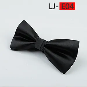 2021 Bow Ties for Men Handmade Casual Party Self Tie Bowties Solid Noeud Papillon Slim Wedding Kids Bow Tie with Box