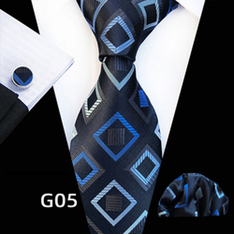 custom high quality neck tie polyester ties men wih logo tie box