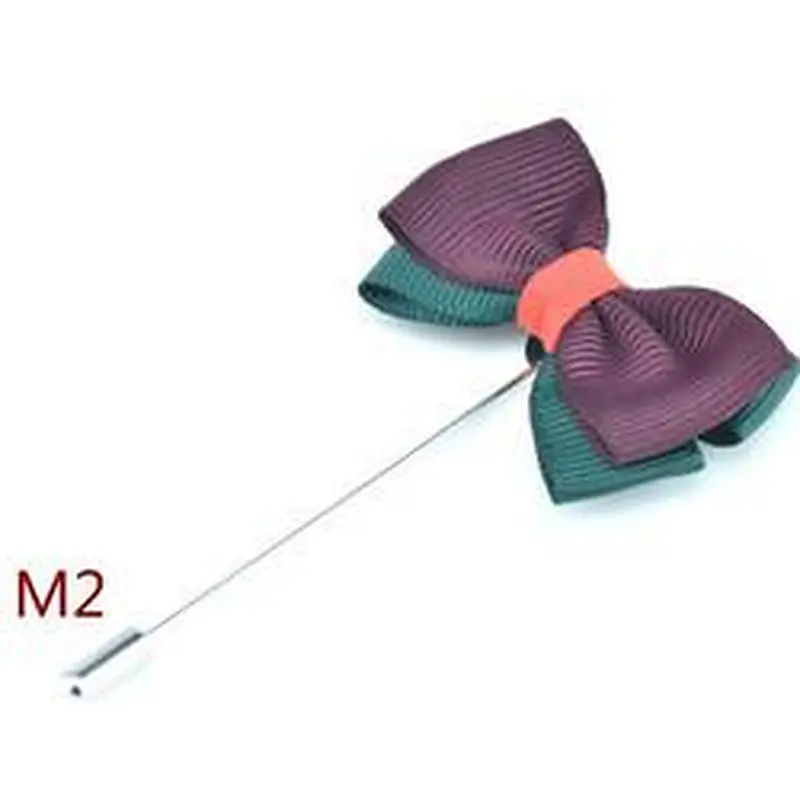 Designer Brooches And Pins Pins Classical Bow Brooch Groom Boutonniere Flower Wedding Fashion Men's Lapel Pins For Suit Men