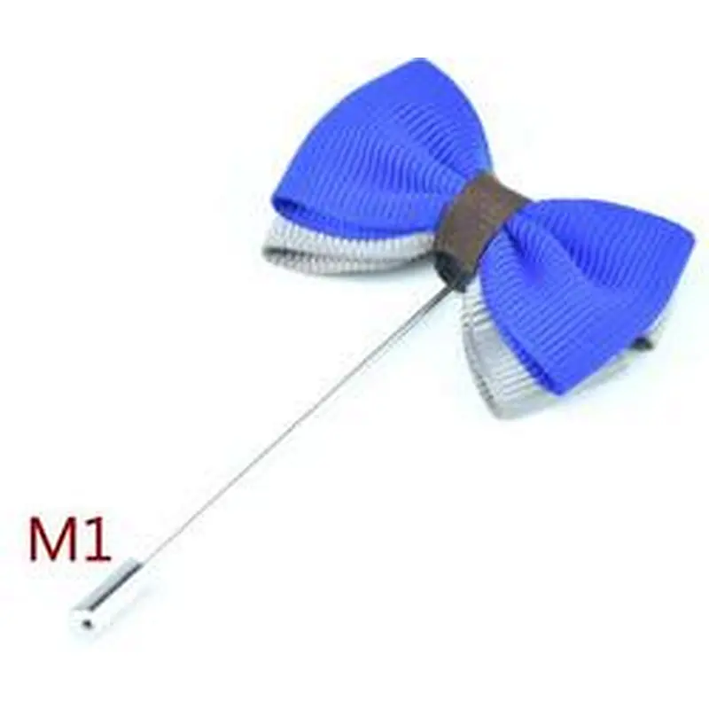 Designer Brooches And Pins Pins Classical Bow Brooch Groom Boutonniere Flower Wedding Fashion Men's Lapel Pins For Suit Men