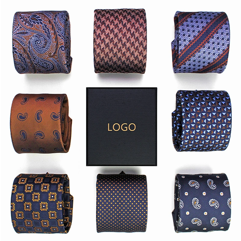 Luxury Corbatas de seda Custom Neckties Men Silk Wholesale Paisley Neck Ties For Men