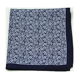 mens 100% polyester handkerchief floral pocket square made in china DPS5399C