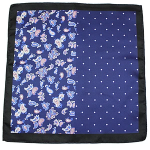 Men's polyester Printed Handkerchief pocket square for men
