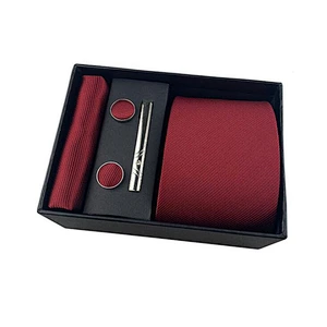 wholesale mens cufflinks and silk ties gift set