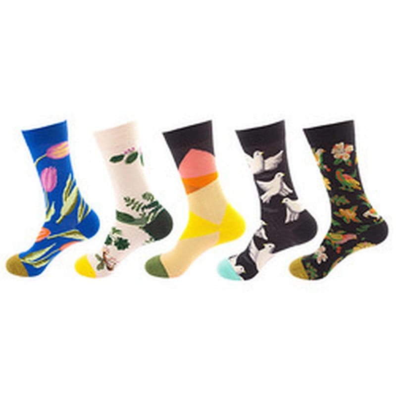 Wholesale Cotton Colorful Fruit Animal Festival Funny Crew Women Men Custom Unisex Funny Socks