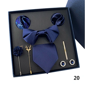 Custom Silk Tie Normal Corbata Hombre Jacquard Cravate En Soie Mens Ties Silk Box Set