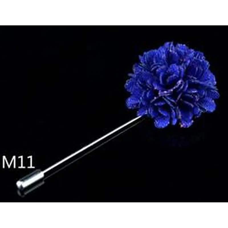 Wholesale lapel flower pin Fashionable groom boutonniere wedding Custom lapel flower pins for suit men