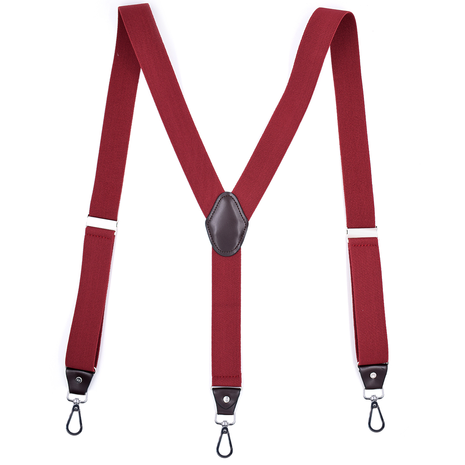 Adult 3 clip hook buckle strap Y-type plain color men's and women's universal suspender strap clip