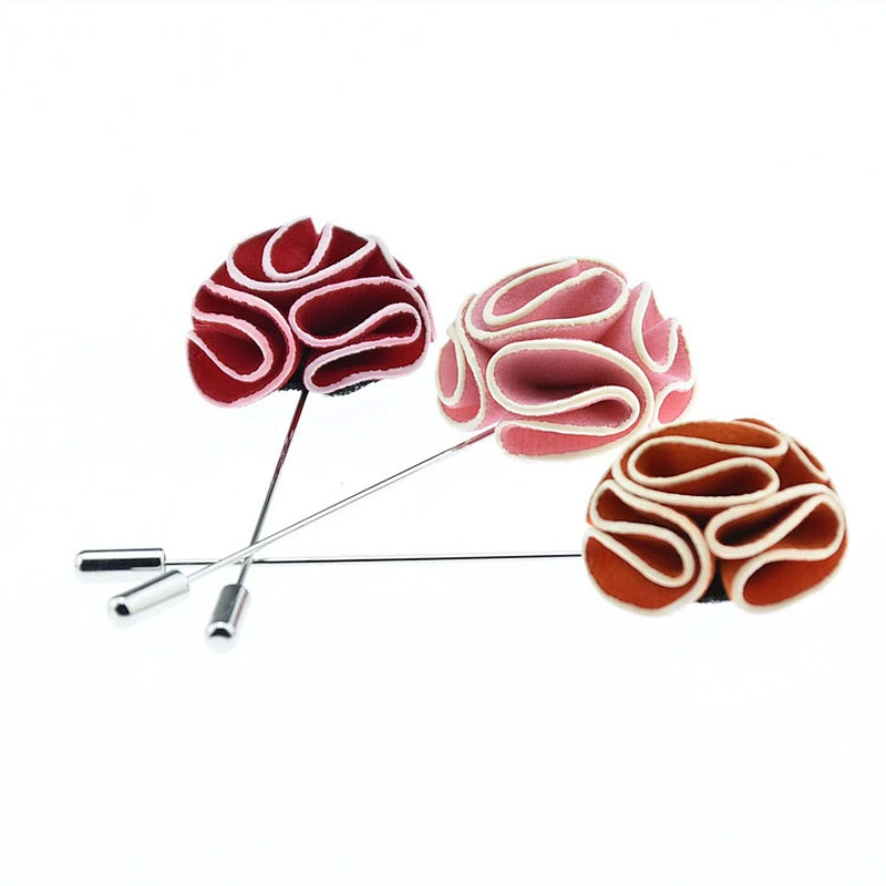 Fashionable Flower Lapel Pin Custom Wedding Pin Broches/p al por mayor Designer Hijab Magnet Magnetic Hijab Pins