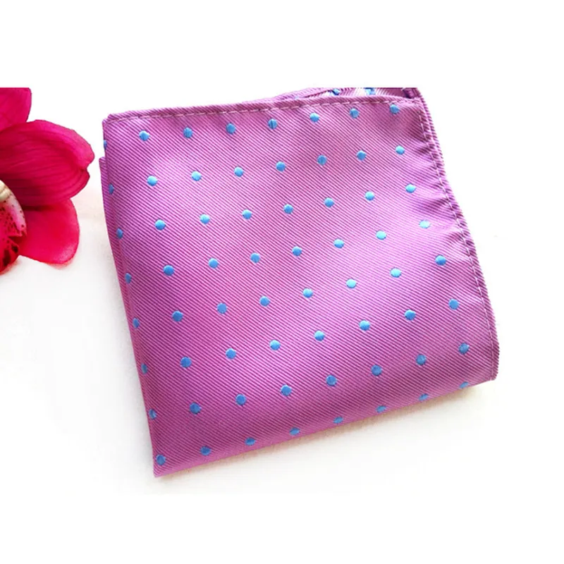 Customised Pocket Squares  Dot Men's Woven Handkerchief In Gift Box