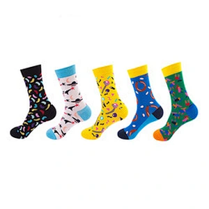 Wholesale Cotton Colorful Fruit Animal Festival Funny Crew Women Men Custom Unisex Funny Socks