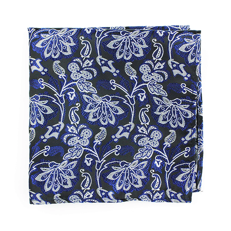 Jacquard dozen handkerchief Men Pocket Square Polyester Printed Scarf Square