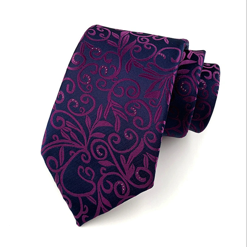Custom Corbatas Hombres With Logo Luxury Neck Ties For Men Wholesale Paisley Jacquard Cravate pour homme