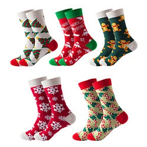 custom 40 units of men's novelty woven colorful crew patterned socks size EU37-44
