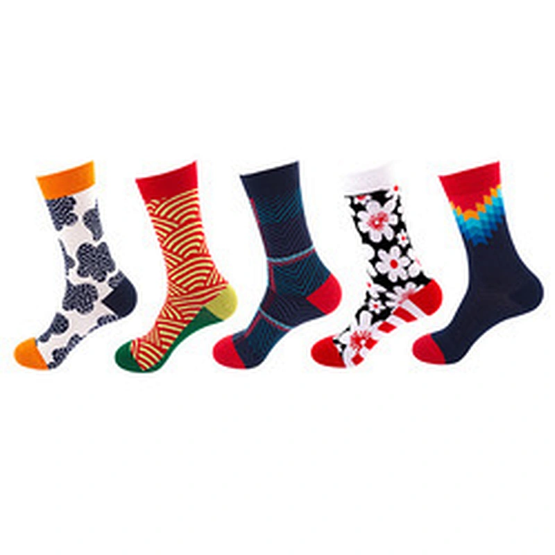 Wholesale Cotton Colorful Fruit Animal Festival Funny Crew Women Men Custom Unisex Funny Socks