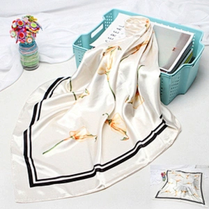 Supplier Tudung Bawal Printed Stylish Scarf For Women Silk Custom Under Hijab Headscarf