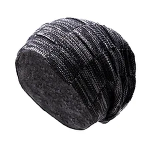 High Quality Winter Plain Dyed Custom Beanie Hat 100% Acrylic Warm Knitted Beanie Custom Logo