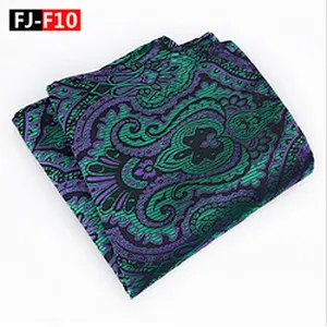 Luxury Men Muslin Handkerchief Cotton Paisley Hanky Cotton Handkerchief Custom Silk Pocket Squares for Men