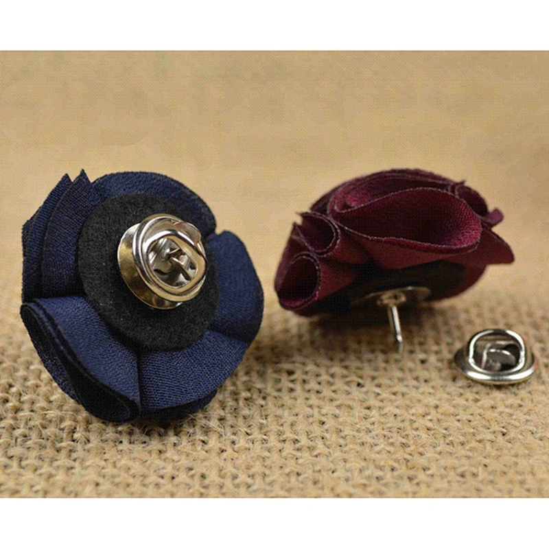 Well received pink flower pin for mens