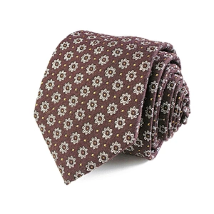 Fashion Wool Silk Polyester Blend Woven Tie Custom Logo Tie for Men