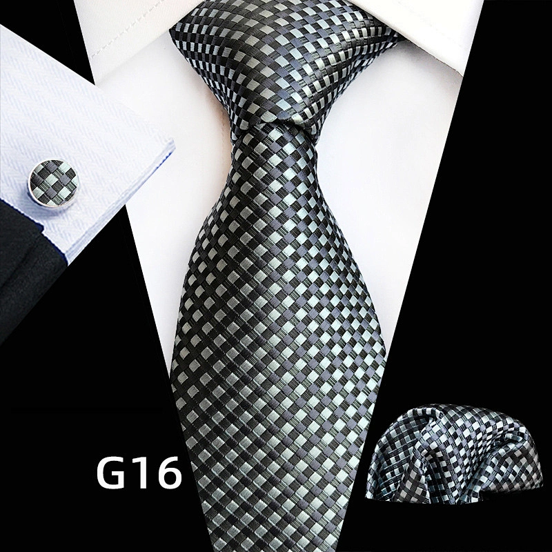 custom high quality neck tie polyester ties men wih logo tie box