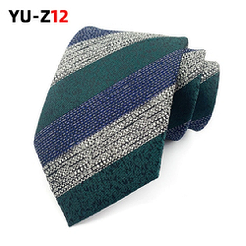 Classical Striped Necktie Wholesale Corbatas Jacquard Woven Silk Necktie Mens Custom Mens Neck Tie Set