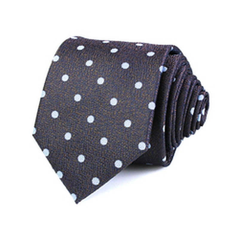 Sublimation Necktie Silk Custom Silk Ties For Men Italian Wholesale Jacquard Dot Cravate pour homme