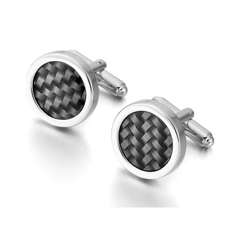 Blue Cufflinks Wholesale Custom Simple Father of The Bride Cuff Links or Tie Clips Custom Color Brass Claw Setting