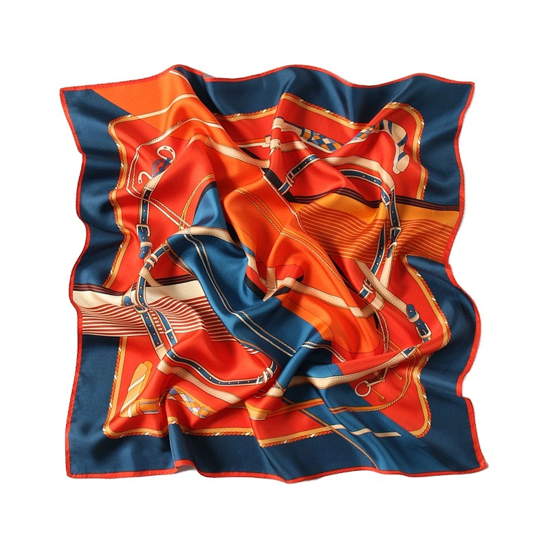 Wholesale 100% silk twill scarf women printing square scarves