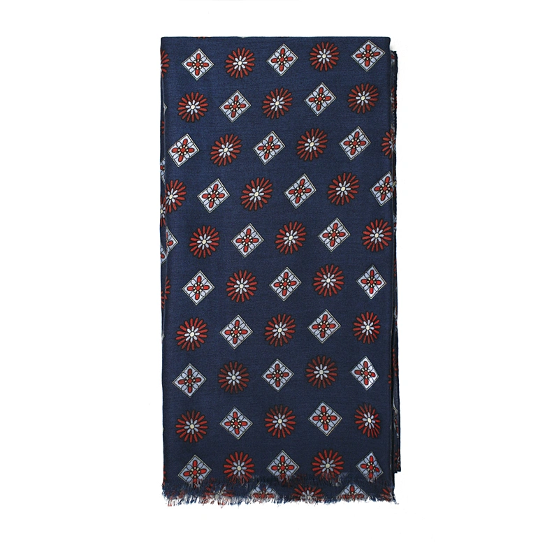 Small Customization Men Printed Scarf New Pattern Scarves with Tassels High Quality 180*90CM Business Style Shawls for Men