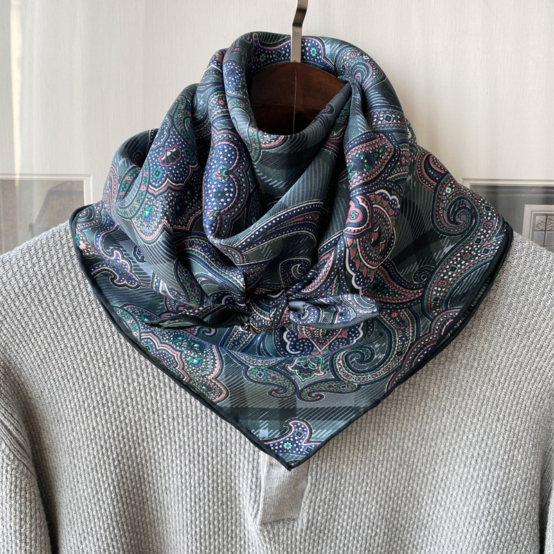 Supplier Wholesale Luxury Printed Twill 100% Silk Gentleman Scarves