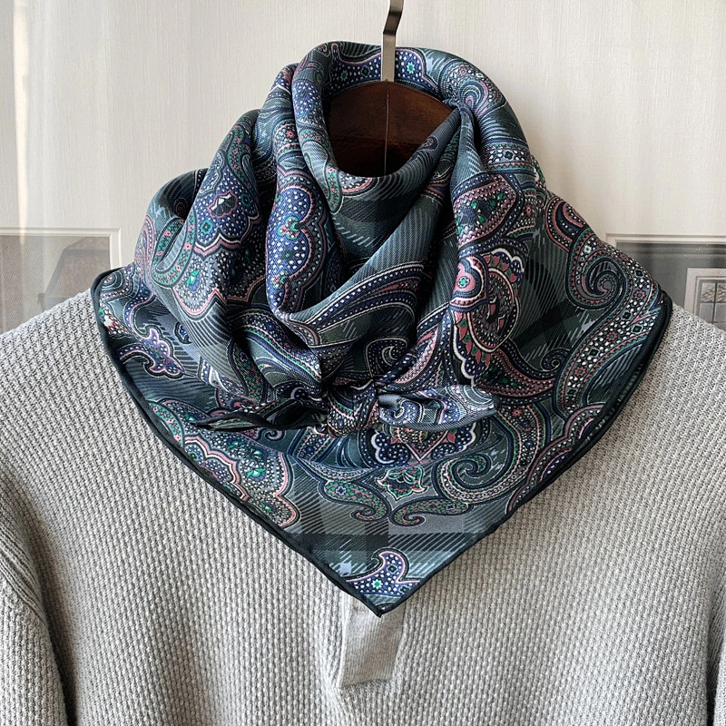 Supplier Wholesale Luxury Printed Twill 100% Silk Gentleman Scarves