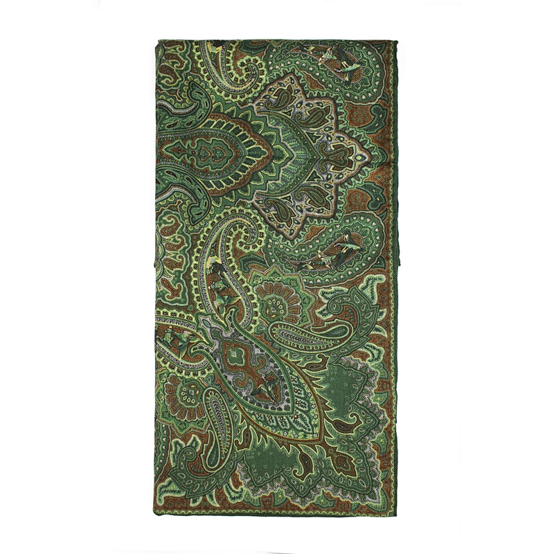 Wholesale Big Size Square Lady Beautiful Floral Print Pattern Silk Wool Blend Silk Scarf with Hand Rolled